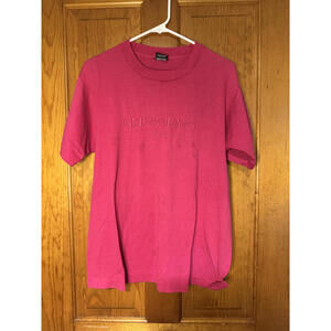 Guess Jeans Men's Pink T-Shirt, Size Large